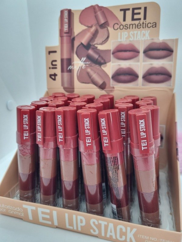 Producto - Labiales 4 en 1 barra matte Tei