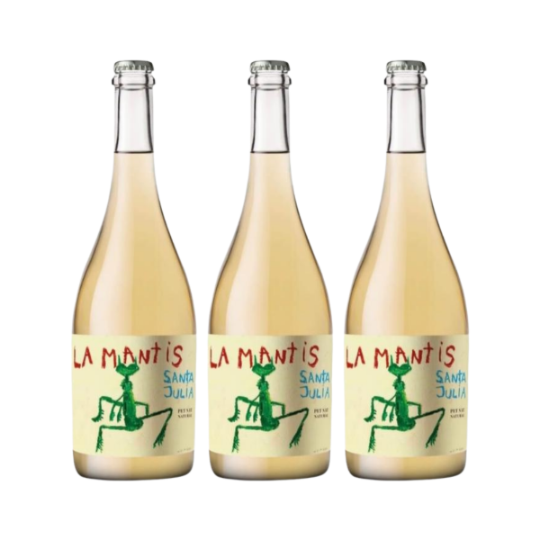 Producto - Vino La Mantis Chardonnay Pet Nat Natural Orgánico (3un.)