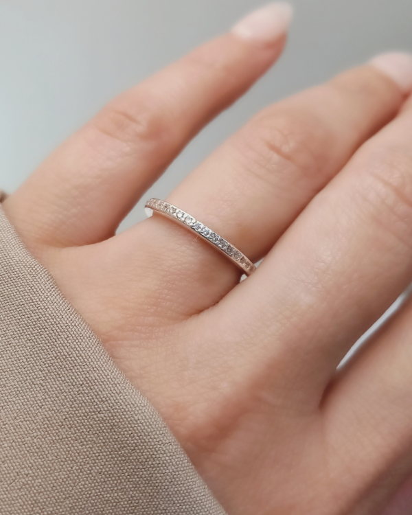 Producto - Anillo SIN FIN con cubics Plata925