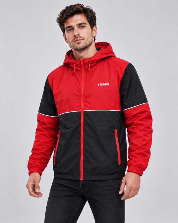 Producto - ROMPEVIENTO VINTAGE II SPORT Bordo y Negro - 1