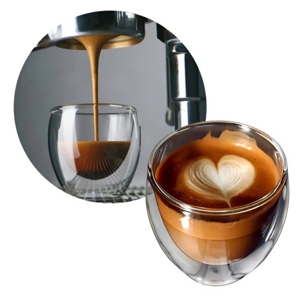 Producto - Vaso taza café doble pared de vidrio x250ml