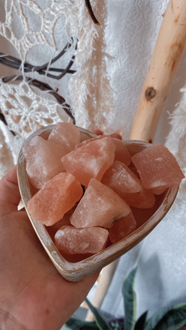 Producto - Lámpara de sal corazón cerámica