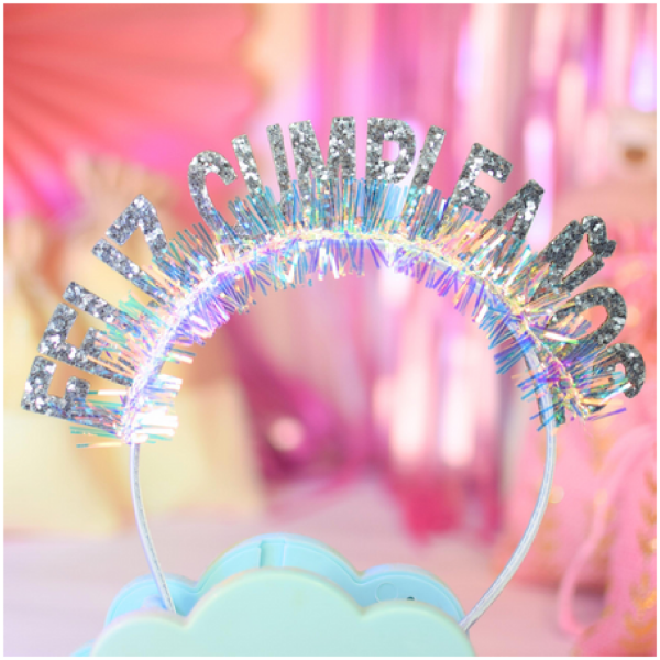 Producto - Vincha Feliz Cumpleaños Glitter