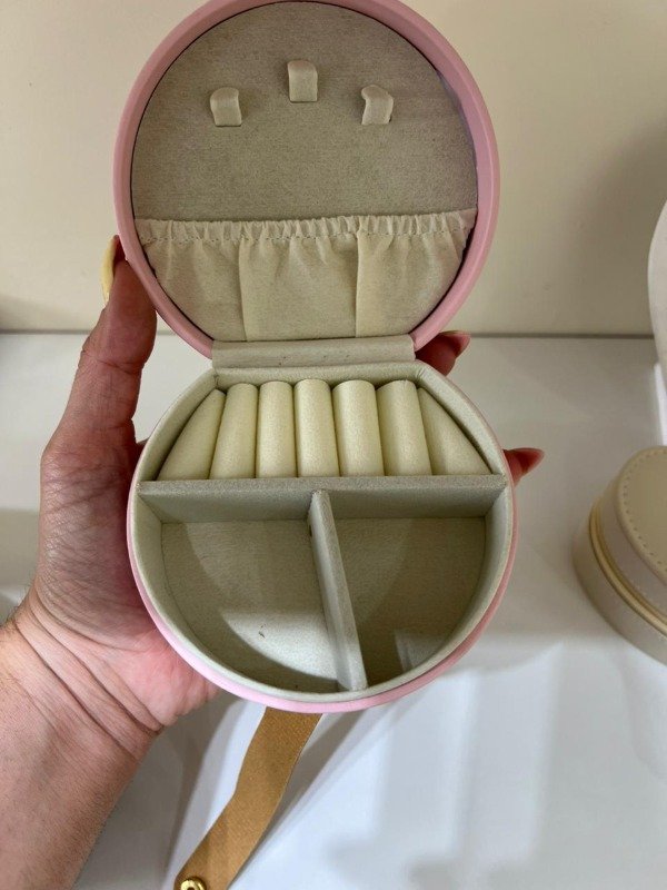 Producto - ALHAJERO CON CIERRE BOTON ROSA