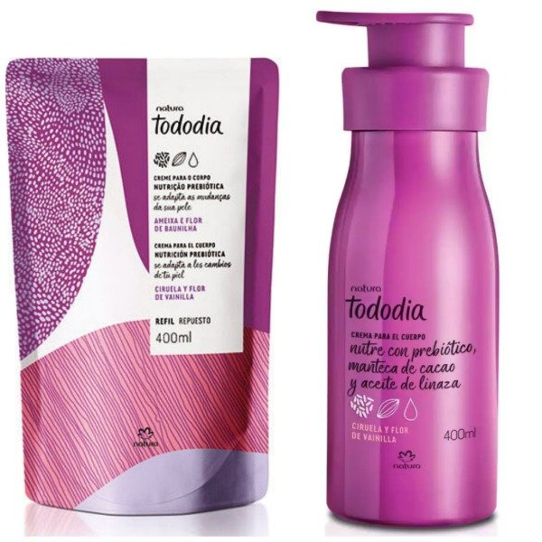 Producto - Hidratante corporal 400ml en envase +hidratante corporal en repuesto 400ml