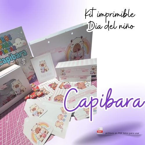 Producto - kit imprimible capibara