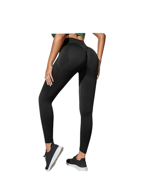 Producto - CALZA LISA NEGRA FRUNCE PUSH UP