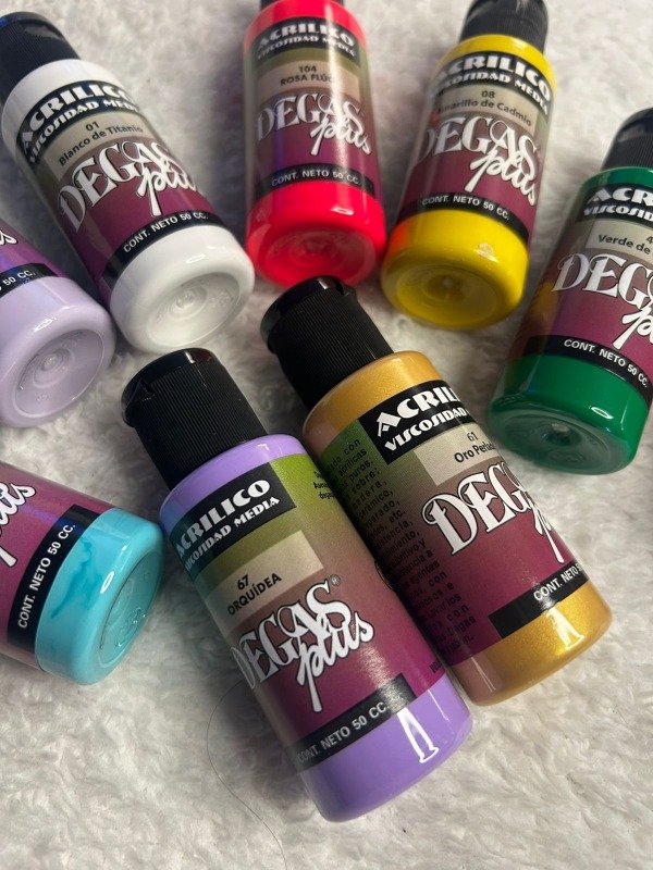 Producto - Pack de 10  Acrílicos ( colores a elección) uno de regalo
