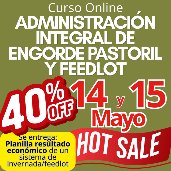 Producto - Curso Online: Administración Integral de Engorde Pastoril y Feedlot
