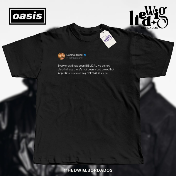 Producto - Remera OASIS Biblical Liam - DTF