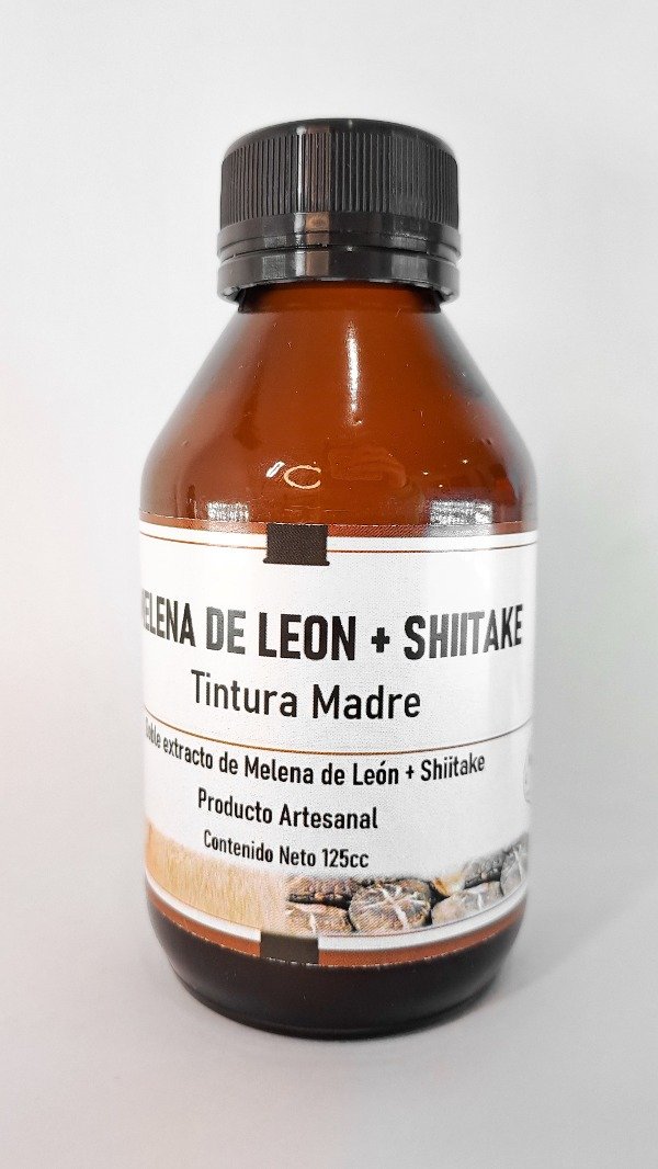 Producto - TINTURA MADRE MELENA LEON + SHIITAKE 125cc. DOBLE EXTRACCION.