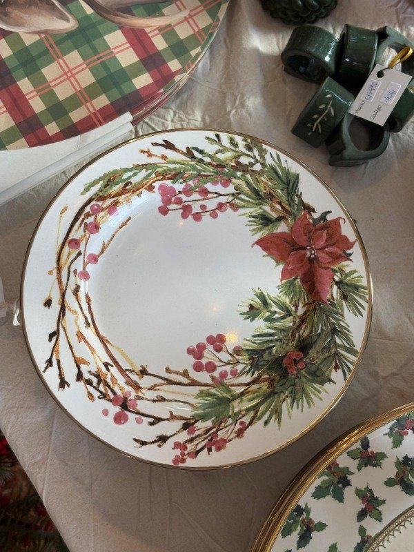 Producto - PLATO PLAYO DE POSTRE CON FLORES X6