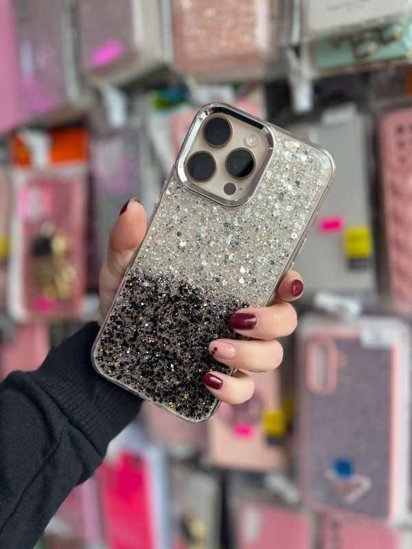 Producto - Case moon degrade plateado y negro