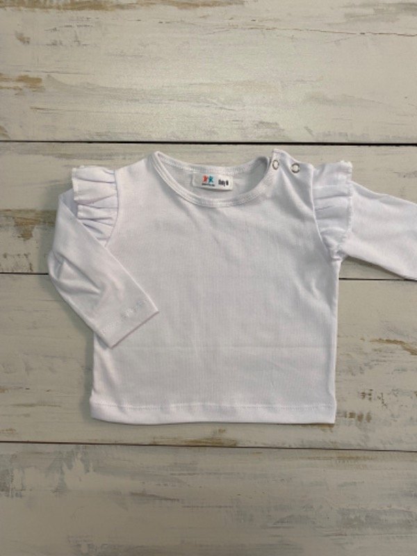 Producto - Remera voladitos blanca (bebe) m/ largas