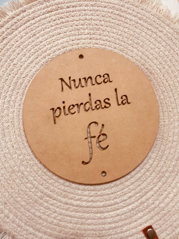 Producto - Círculo 15 cm nunca pierdas la fe