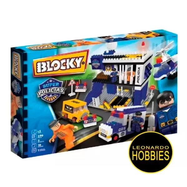 Producto - Set Súper Policías Cuartel General 290 piezas Blocky 0672