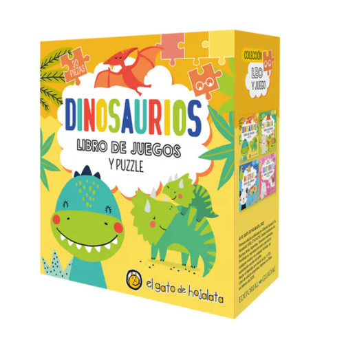Producto - Dinosaurios: libro de juegos y rompecabezas
