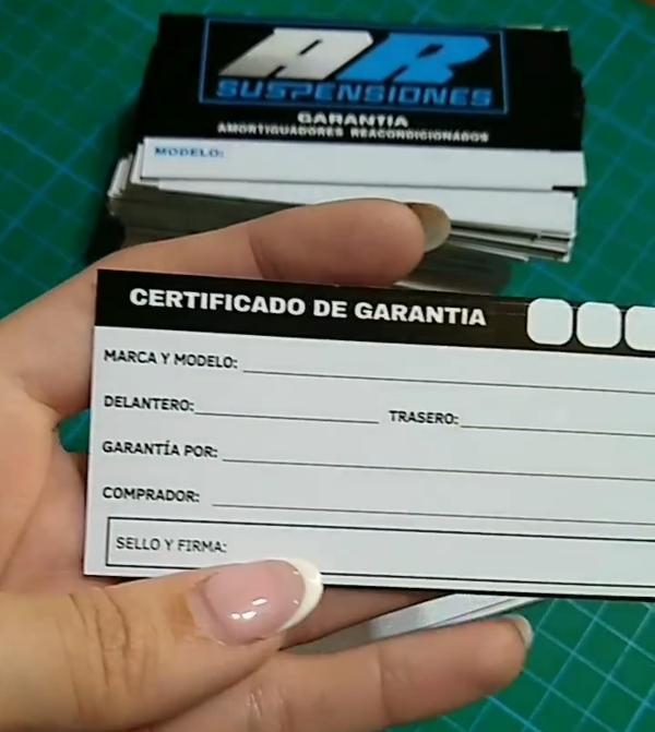 Producto - Tarjetas personales doble faz