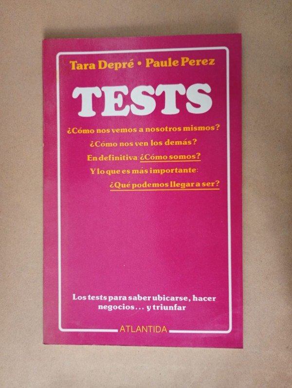 Producto - Tests - Depré Perez - Atlántida 1987