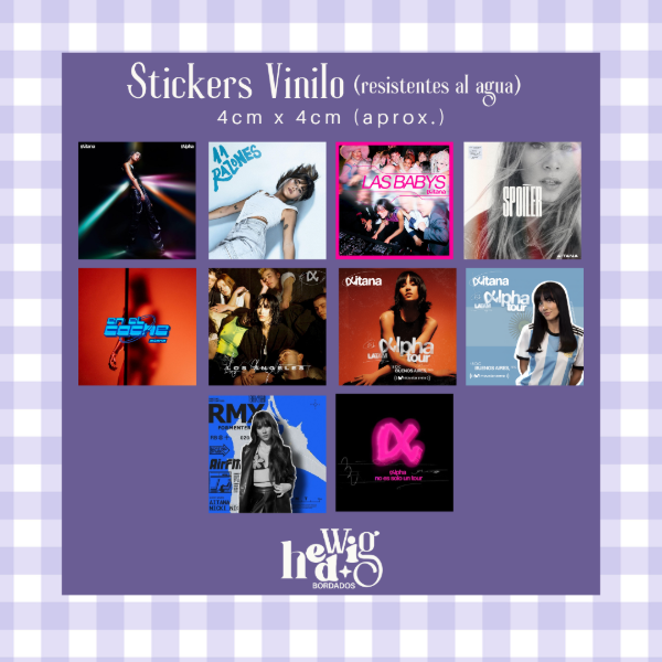 Producto - Pack 10 Stickers Vinilo AITANA #1