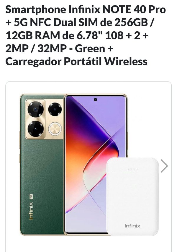 Producto - Infinix Note 40 Pro+ Dual SIM 256 GB negro 12 GB RAM