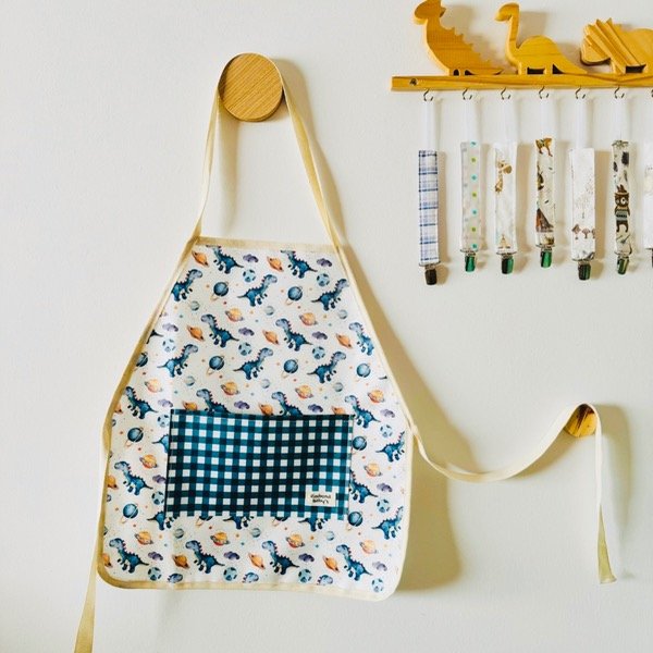 Producto - Delantal dinos del espacio