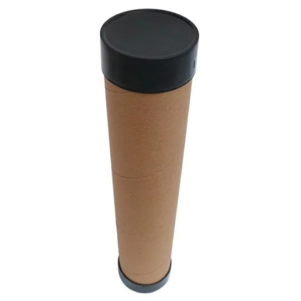 Producto - Tubo cartón con tapas - Porta cañas de pejerrey