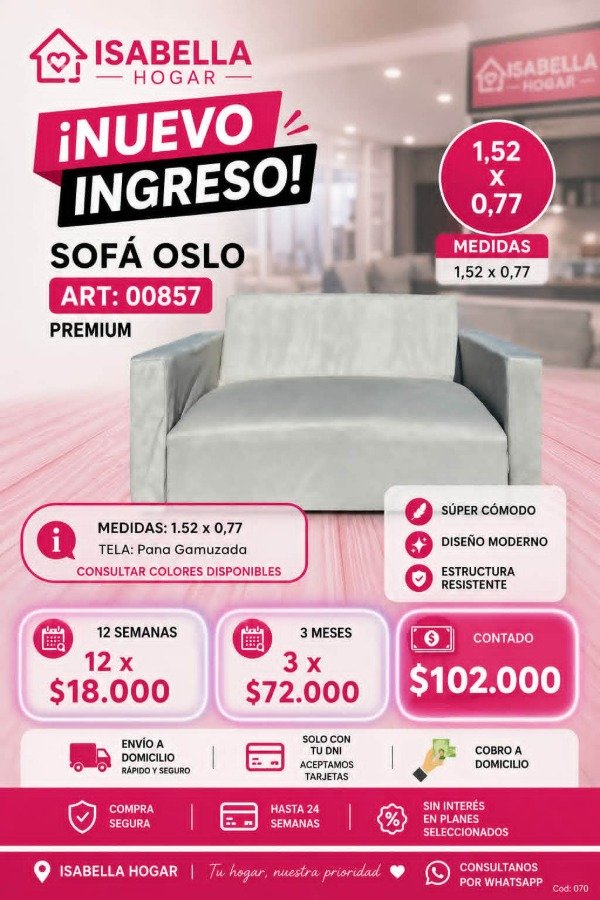 Producto - SOFA OSLO - ART:00857