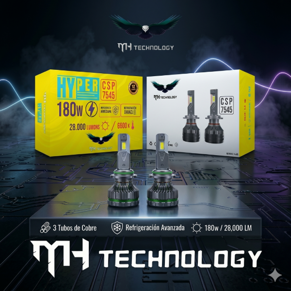 Producto - MH Technology Hyper CSP 7545 180W - 9006 - Iluminación LED Potente y Precisa