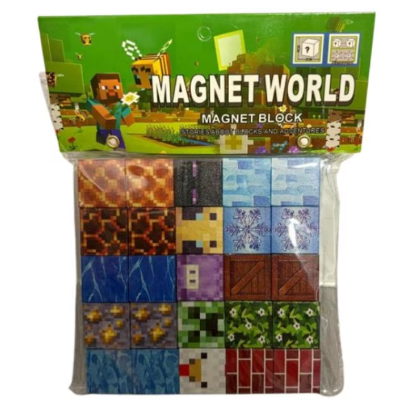 Producto - Cubos imantados x 30 piezas + 2 muñecos