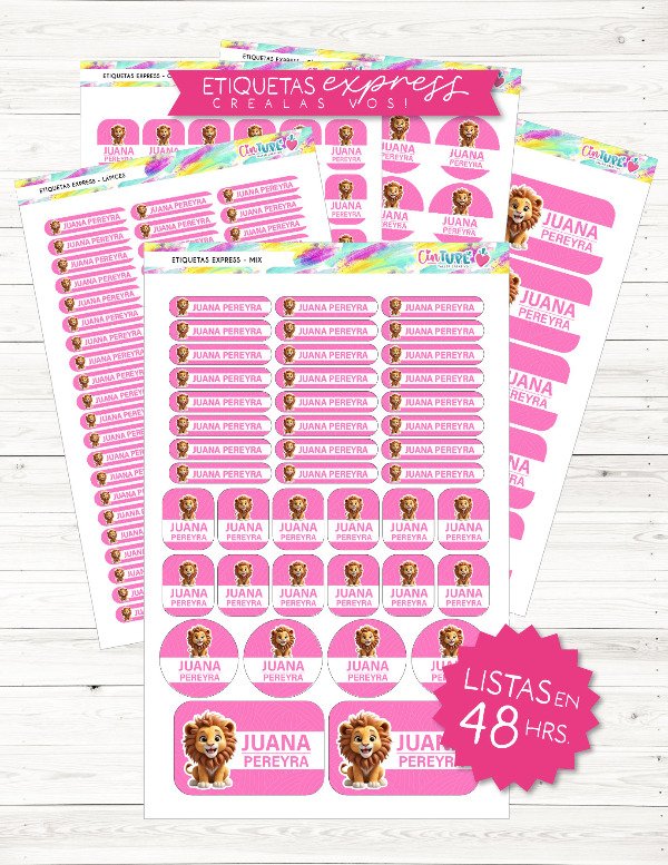 Producto - Etiquetas EXPRESS - Crealas vos!