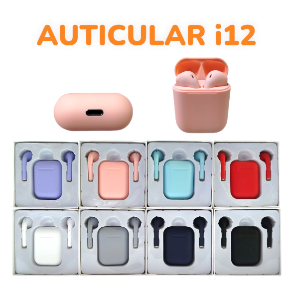 Producto - Auricular Portatil Inalambrico Bluetooth Recargable Liso I12