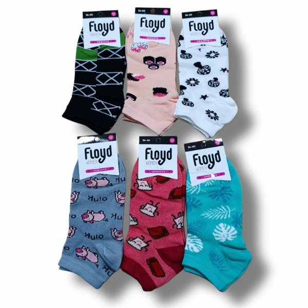 Producto - Soquetes Estampados Floyd Damas - x1 - ART MJ6