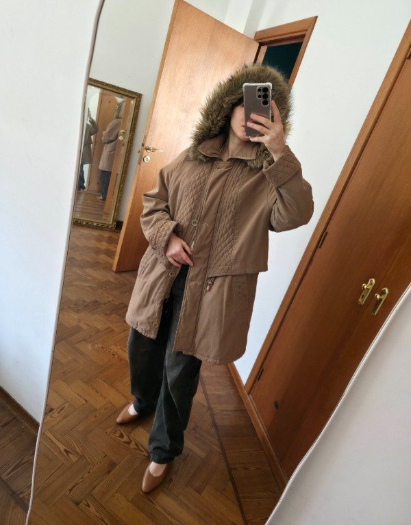 Campera peluchín marrón — imagen 10