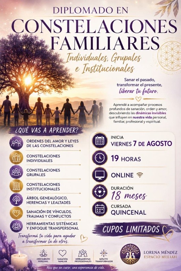 Producto - FORMACION EN CONSTELACIONES FAMILIARES INDIVIDUALES Y GRUPALES ONLINE