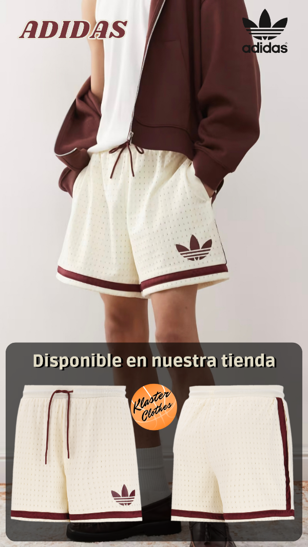 Producto - Short Adidas Beige y Bordo