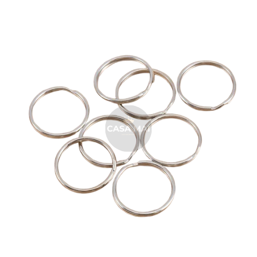 Producto - Llavero P/20 Aro Metálico Dividido para Joyería y Manualidades 1/1000 u.