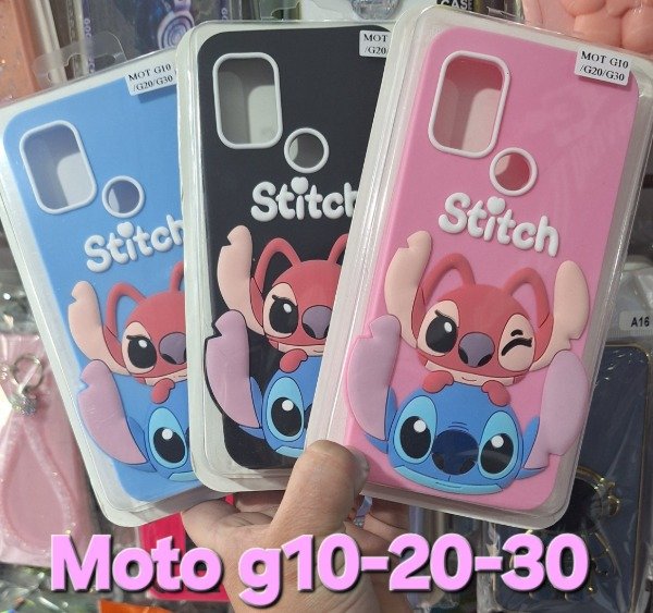 Producto - Fundas silicona Stich. Moto g10-20-30
