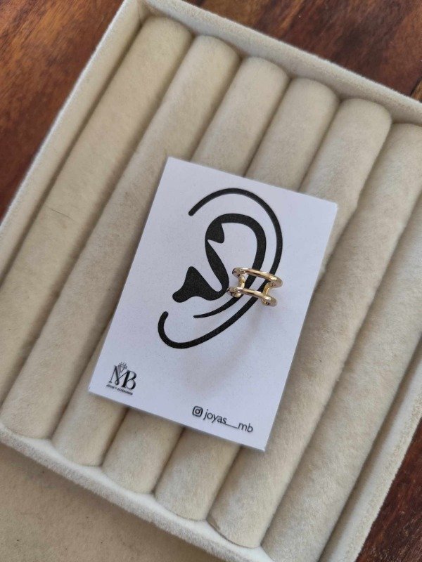 Producto - Aro cuff calado. Dorado