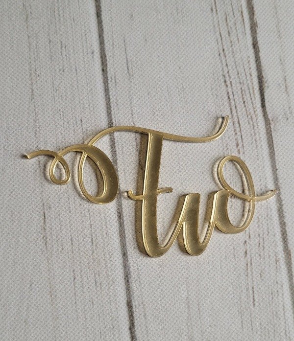 Producto - Cake Topper Frontal Acrílico Personalizado