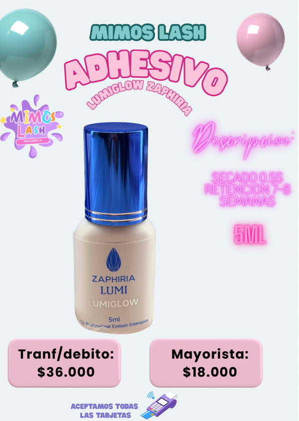 Producto - Pegamento adhesivo Lumiglow zaphiria 5ml