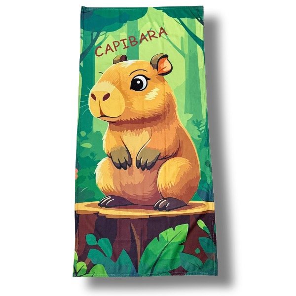 Producto - Capibara Bosque - Toallon Microfibra