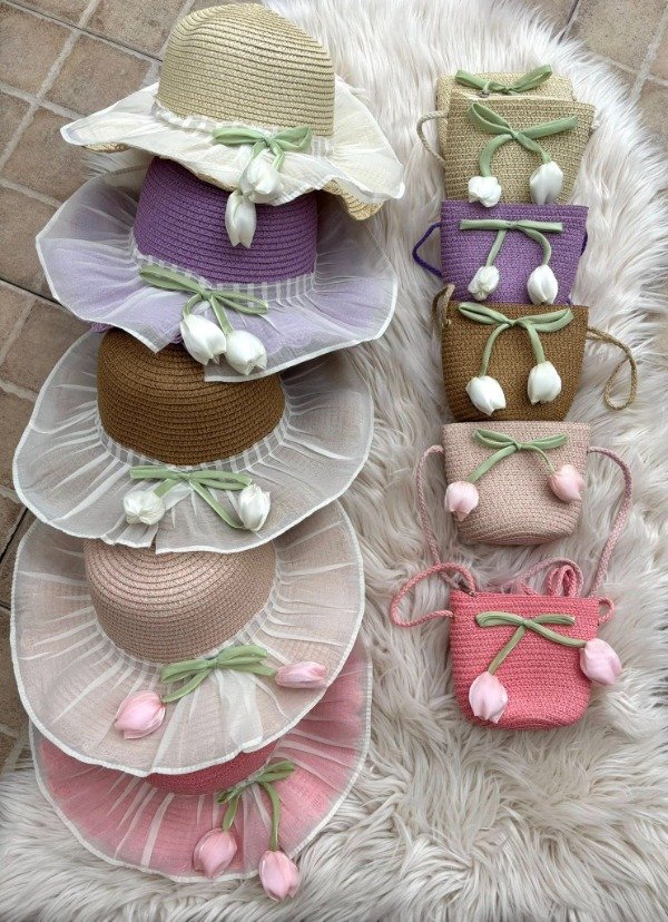 Producto - LINEA CHIKIS Set Nena Sombrero + Carterita