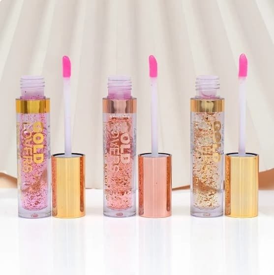 Producto - Brillo Labial Gold Lovers Strawberry - Iman of Noble con Destellos Dorados