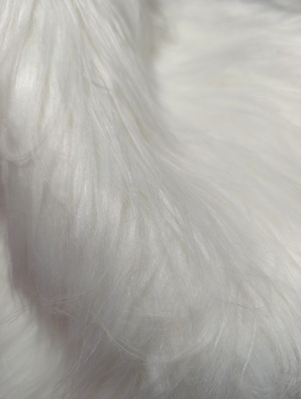Producto - Tira de pelo blanco de 10cm x 80 cm