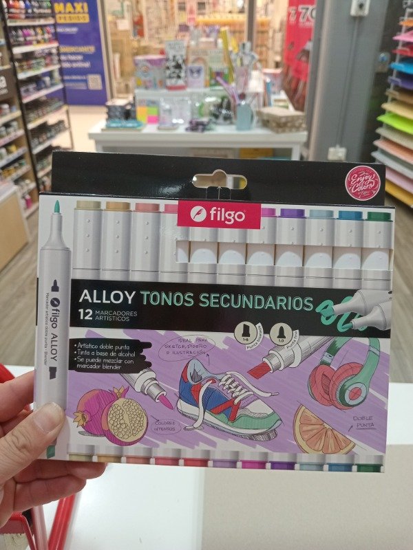 Producto - Marcadores filgo alloy tonos secundarios x 12 unidades