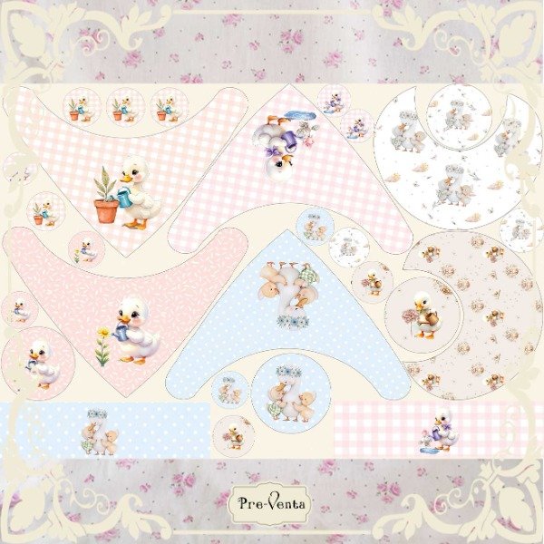 Producto - Panel Baberos Patitos Gr