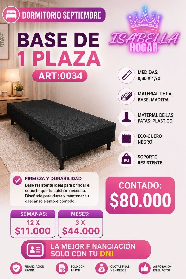 Producto - BASE DE 1 PLAZA