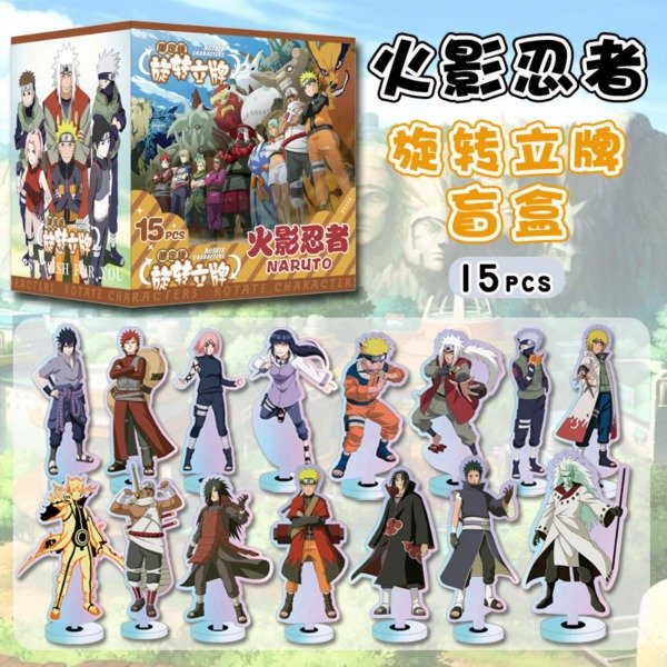 Producto - BLIND Box. NARUTO - Stand Acrílico Giratorio (Por unidad)