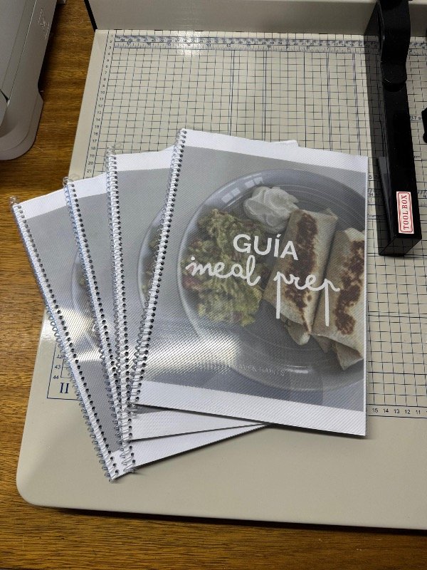Producto - GUÍA MEAL PREP IMPRESA Y ANILLADA - 1